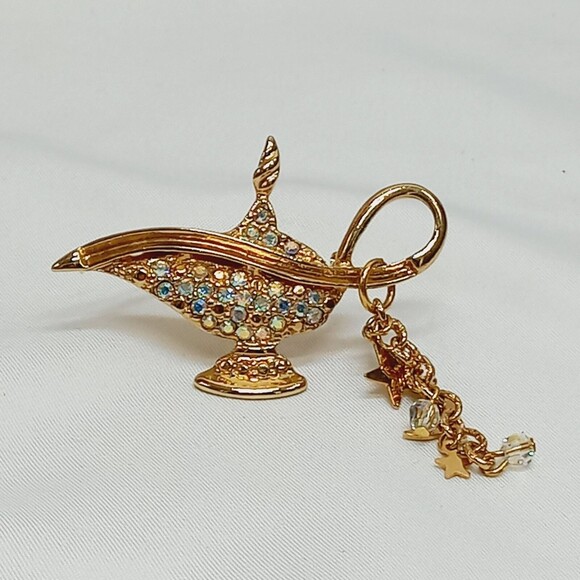 Kirks Folly Magic Genie Lamp Aladdin Brooch - Picture 1 of 5